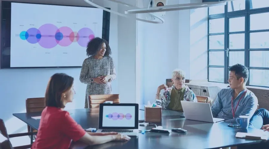 A Group Of People Having A Discussion