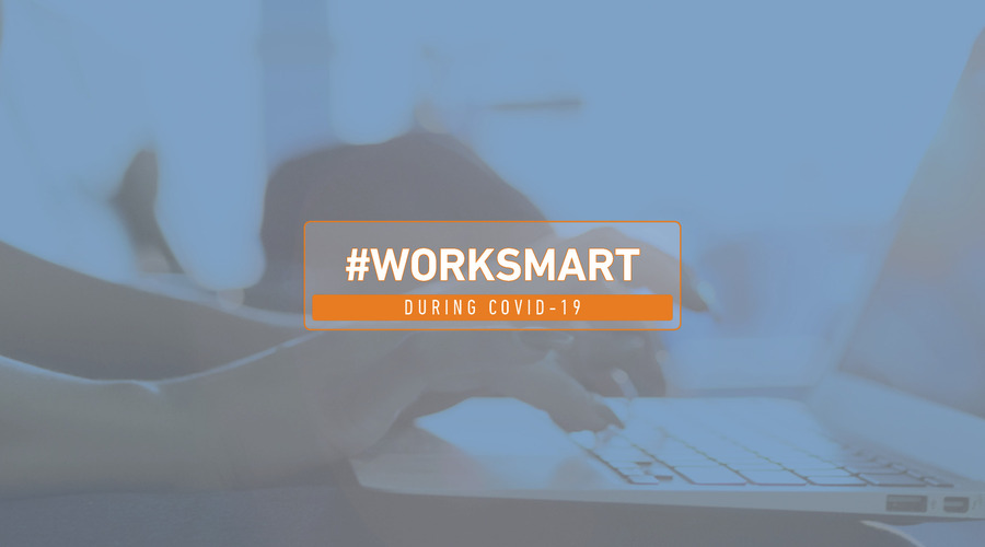 Background screen showing someone is typing on a keyboard