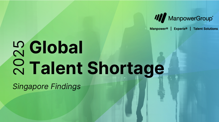 A slide mentioning Global Talent Shortage Singapore Findings